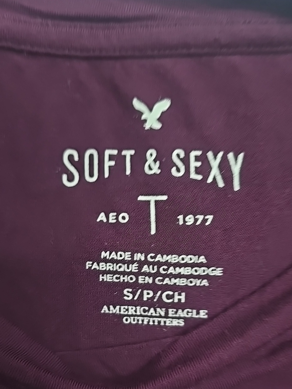 Angie Pants &Soft & Sexy Tee - Deep Plum - Picture 6 of 9